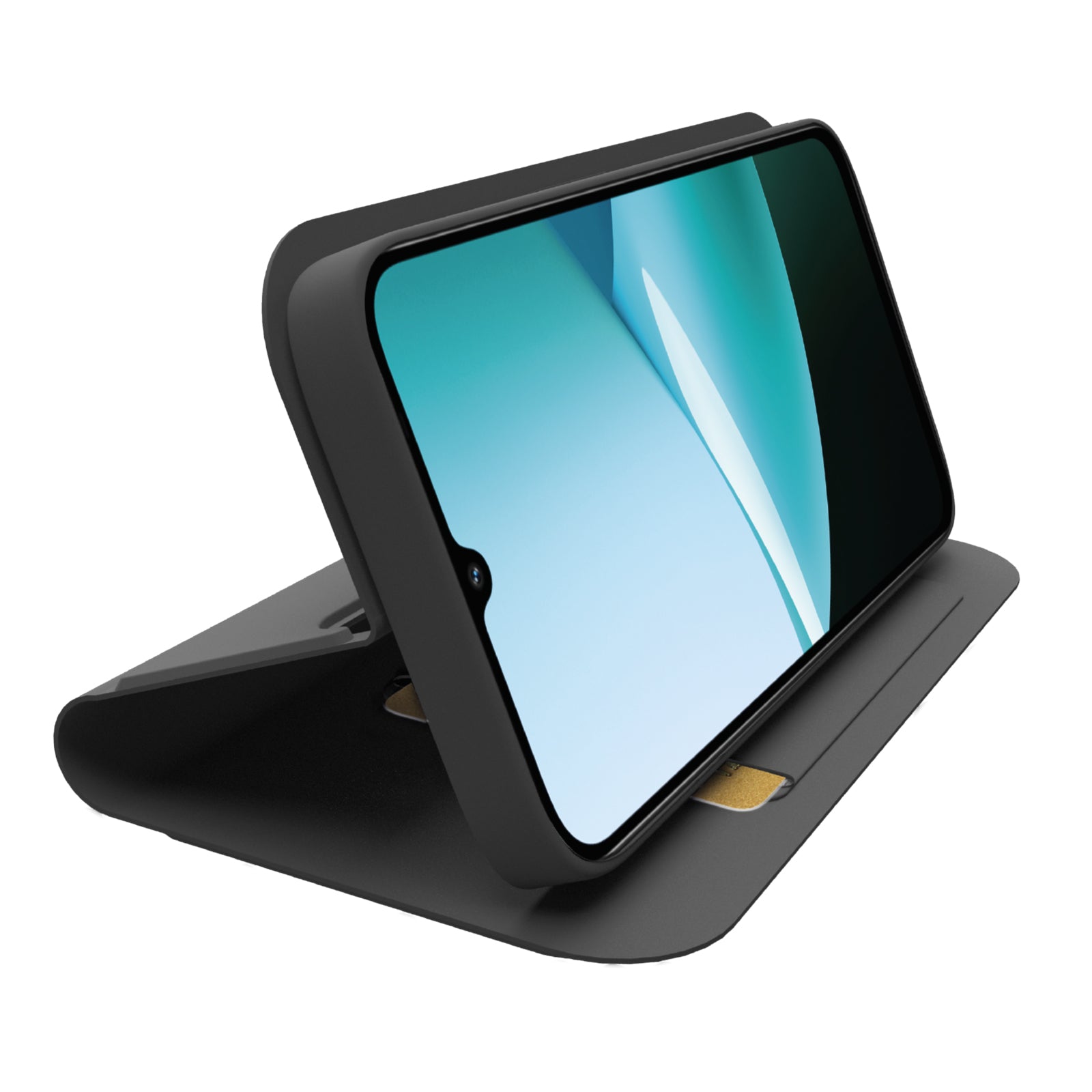 Book-style case with stand support and soft touch surface for Xiaomi Redmi 15C