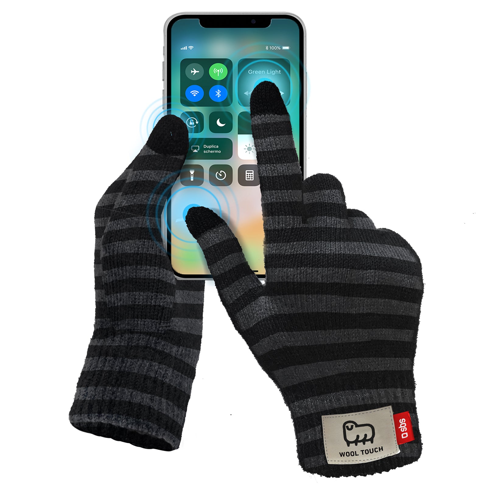 Kapazitive Touchscreen-Handschuhe Größe L