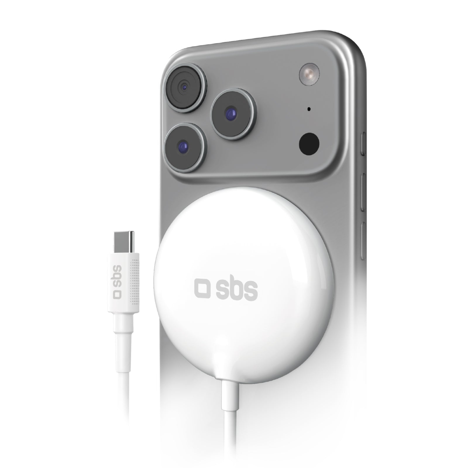 Caricatore wireless compatibile MagSafe Qi2.2 25 W con cavo USB-C integrato