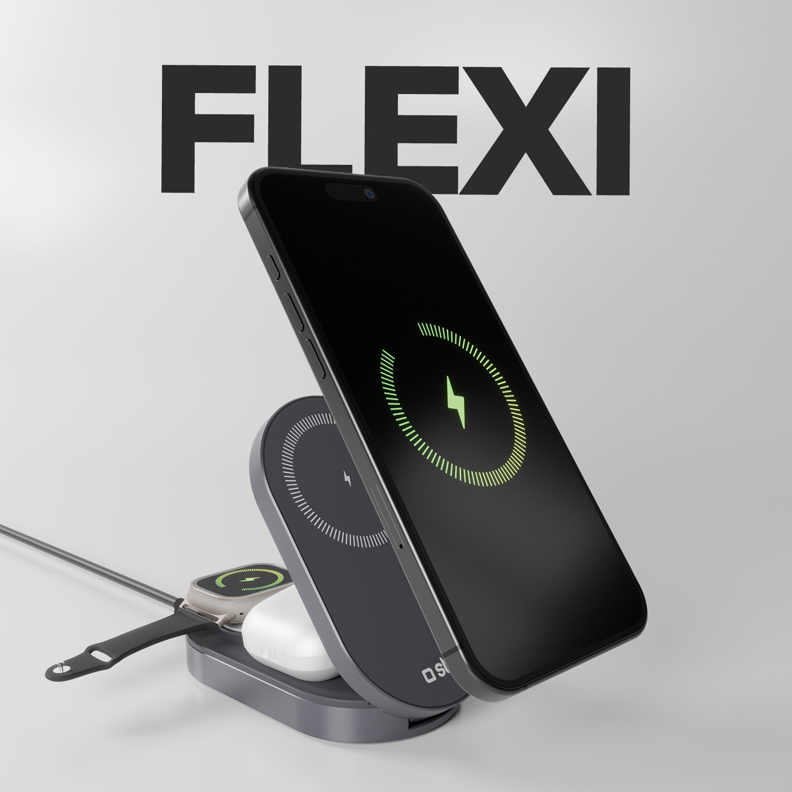 Caricatore Wireless Power Dock 3 in 1