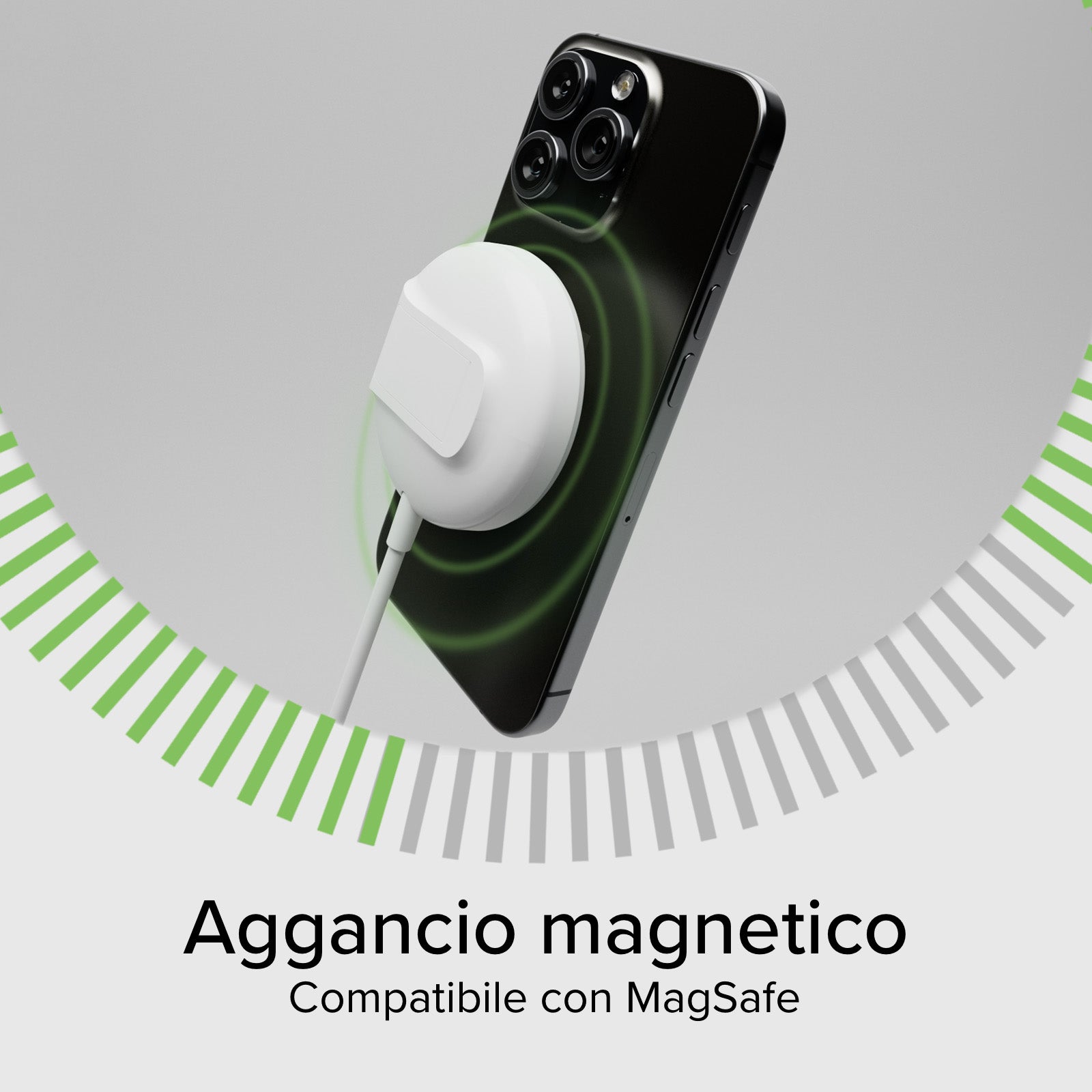 Kabellose Ladestation Qi2, MagSafe-kompatibel mit Standfunktion