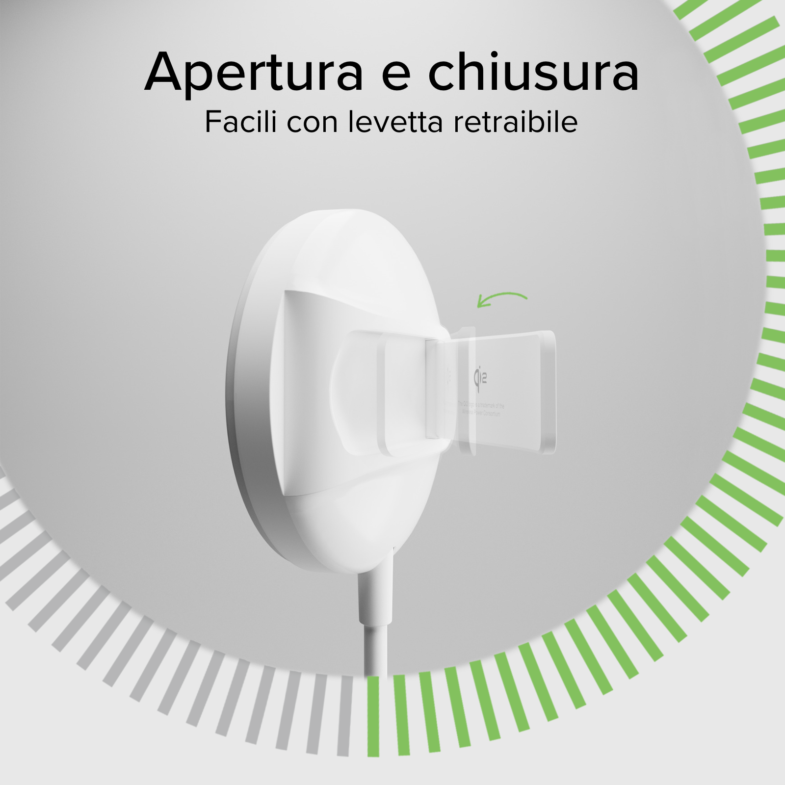 Kabellose Ladestation Qi2, MagSafe-kompatibel mit Standfunktion