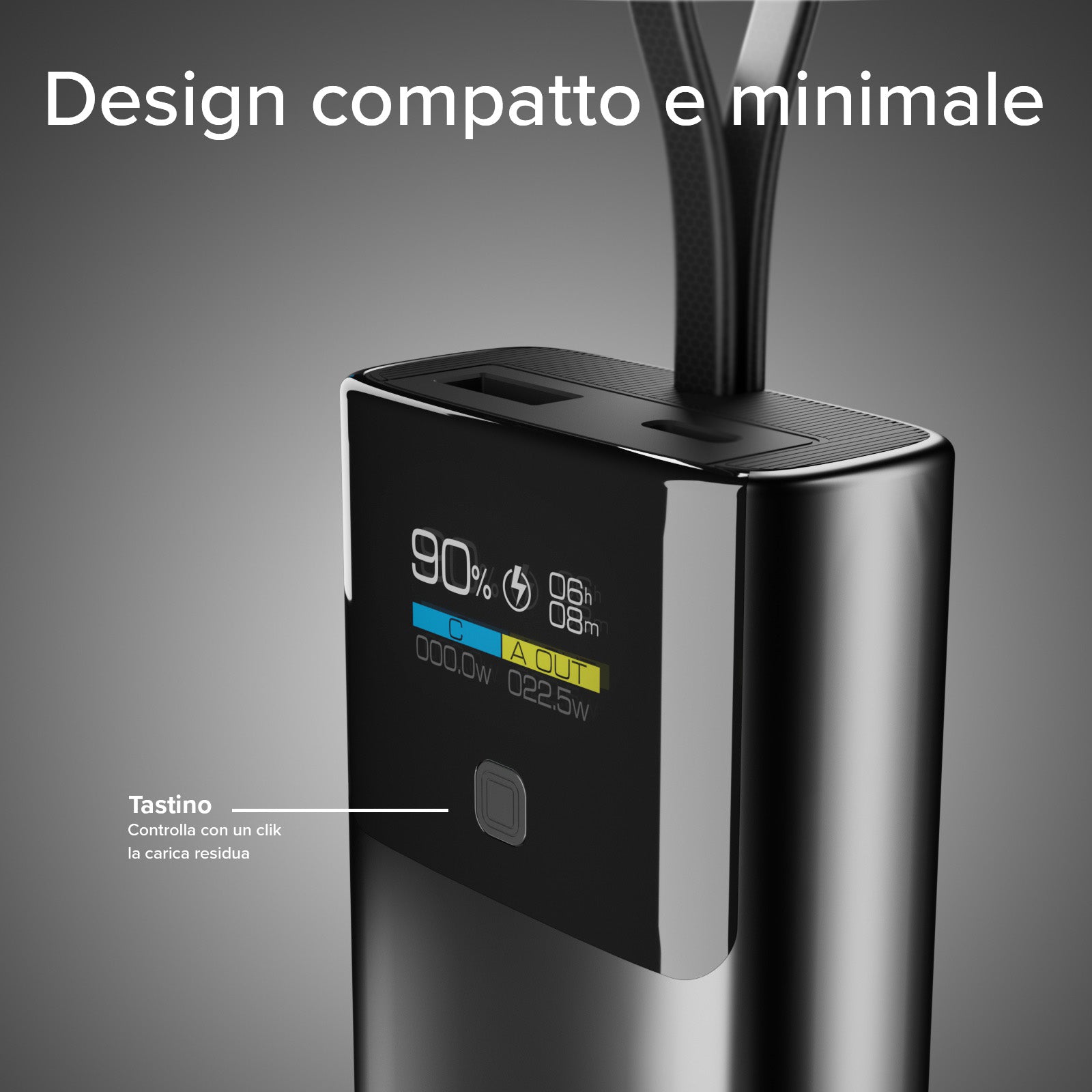 Power Bank 10,000 mAh with LCD PD 20W