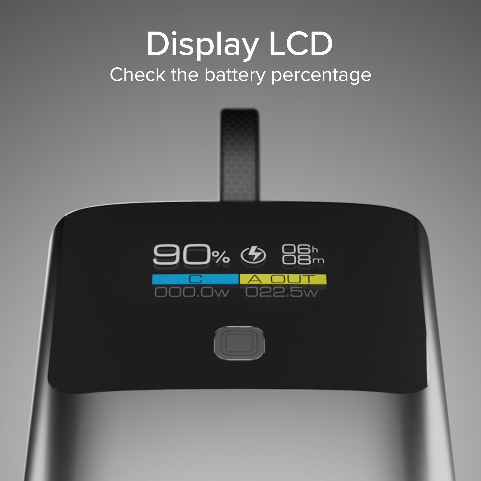 Power Bank 10,000 mAh with LCD PD 20W