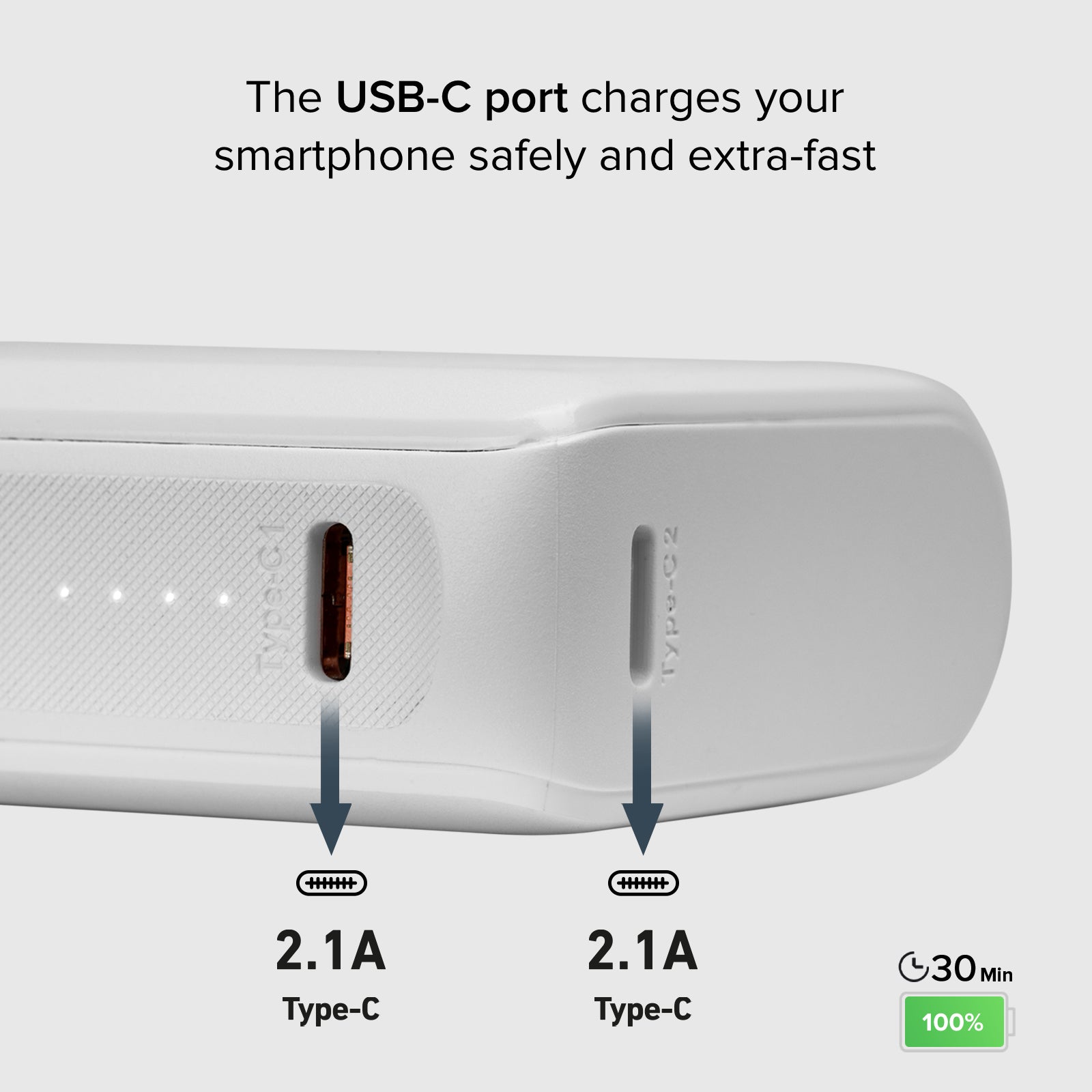Ultra-compact 10,000 mAh power bank