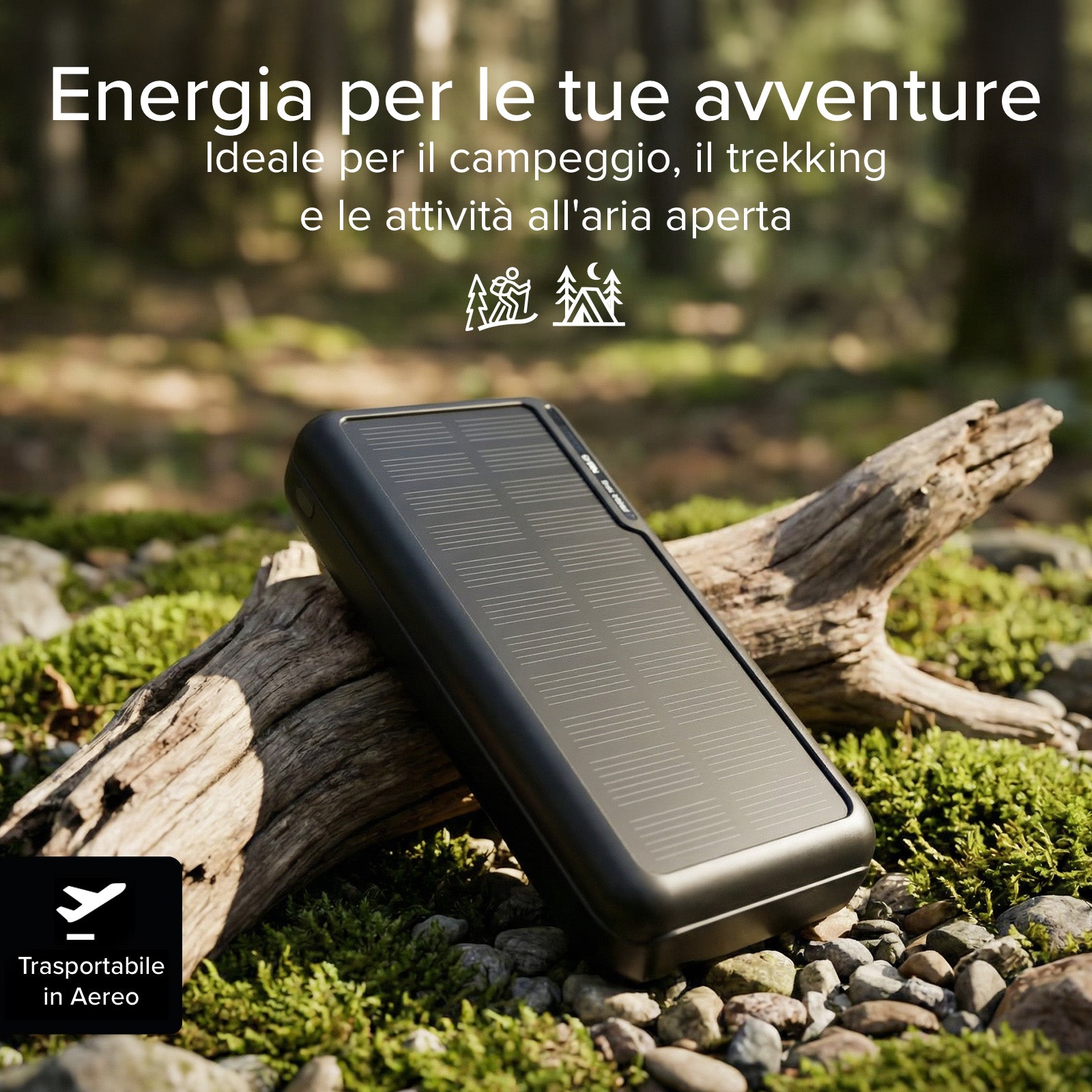 Powerbank solar de 10.000 mAh