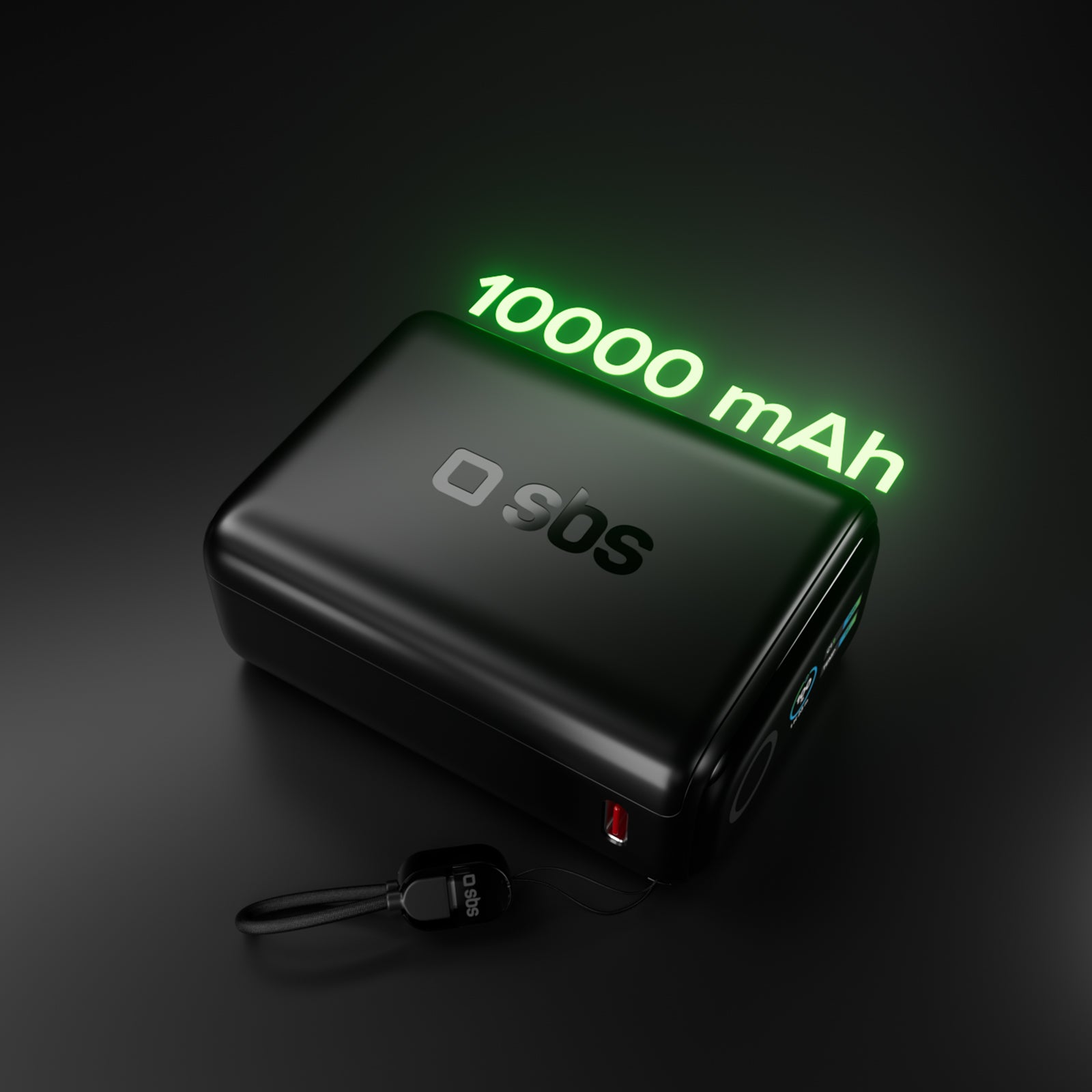 Batería externa 10000 mAh 40 W Power Delivery y AVS, con cable USB-C incluido y pantalla inteligente