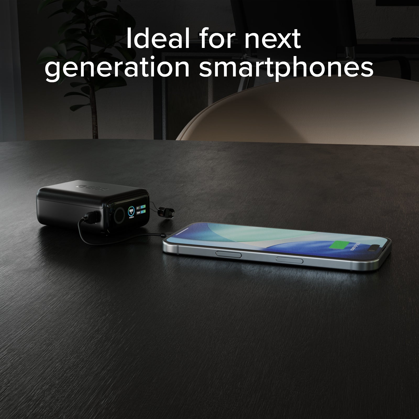 Batería externa 10000 mAh 40 W Power Delivery y AVS, con cable USB-C incluido y pantalla inteligente