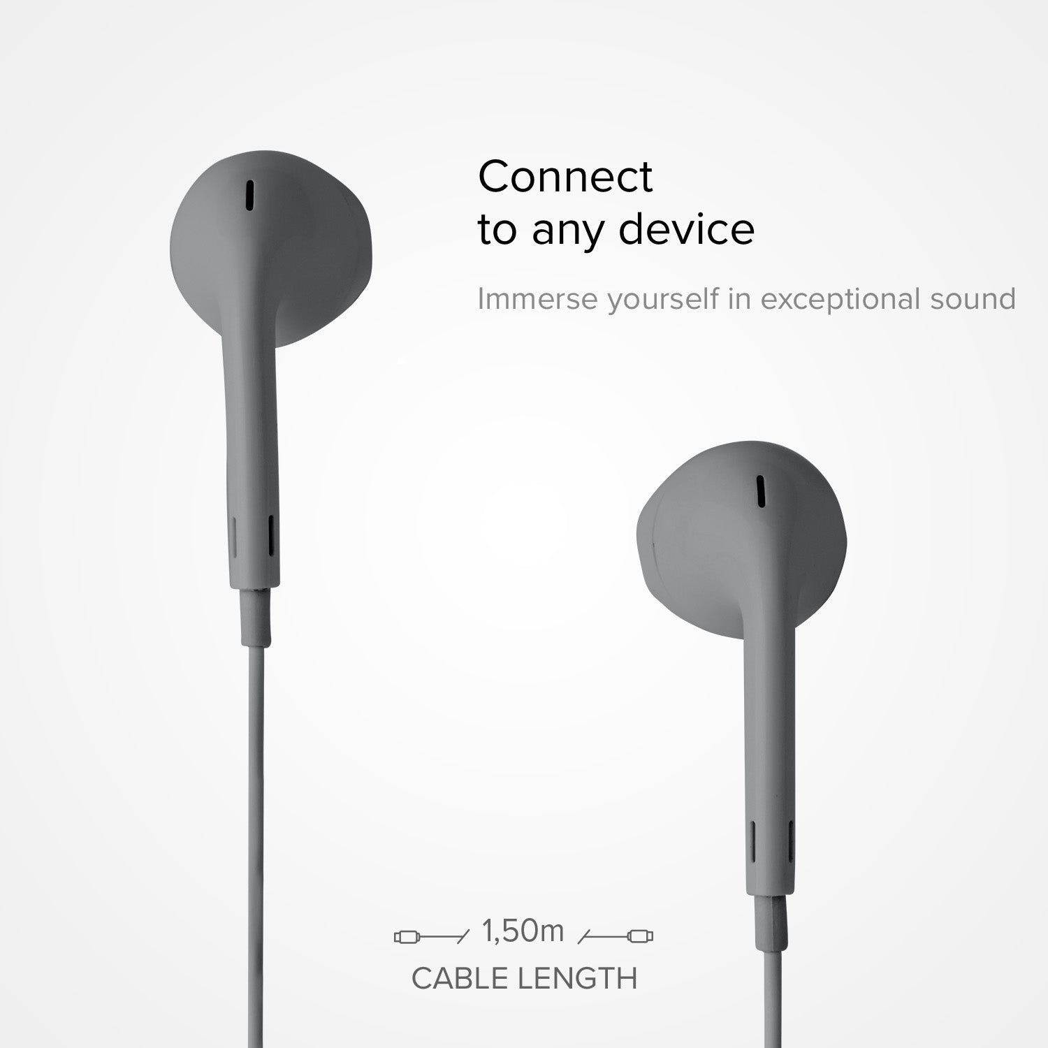 Auriculares in ear Studio Mix 50, jack 3,5 mm con micrófono y tecla de respuesta