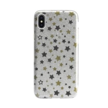 Coque de Noël “Silver Star” pour iPhone XS/X