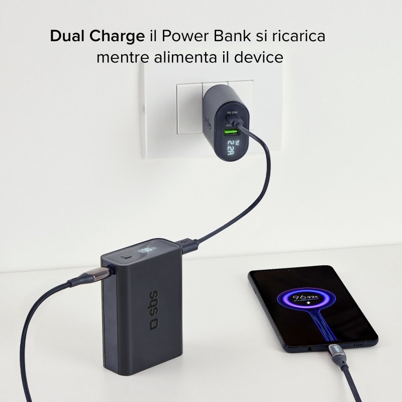 Power Bank 20,000 mAh - with Power Delivery technology and LCD display