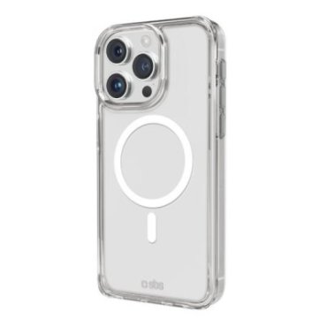 Rigid transparent case compatible with MagSafe charging for iPhone 15 Pro