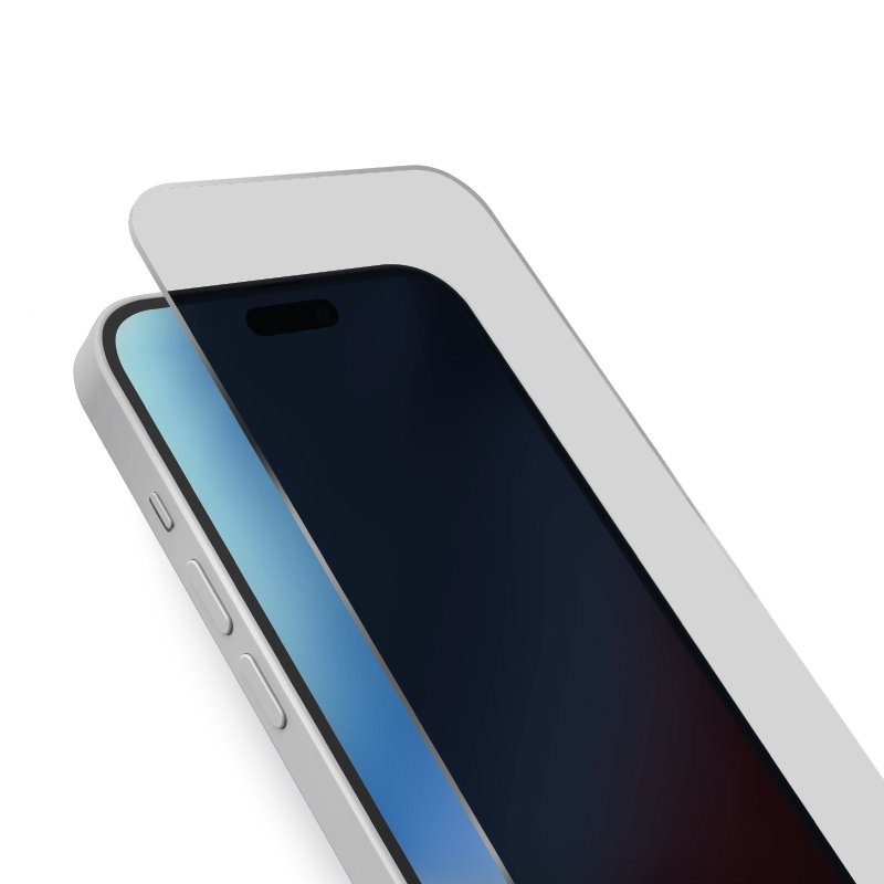 Protecteur d'Écran iPhone 15 Plus en Verre Trempé Privacy Full Cover - Bord  Noir