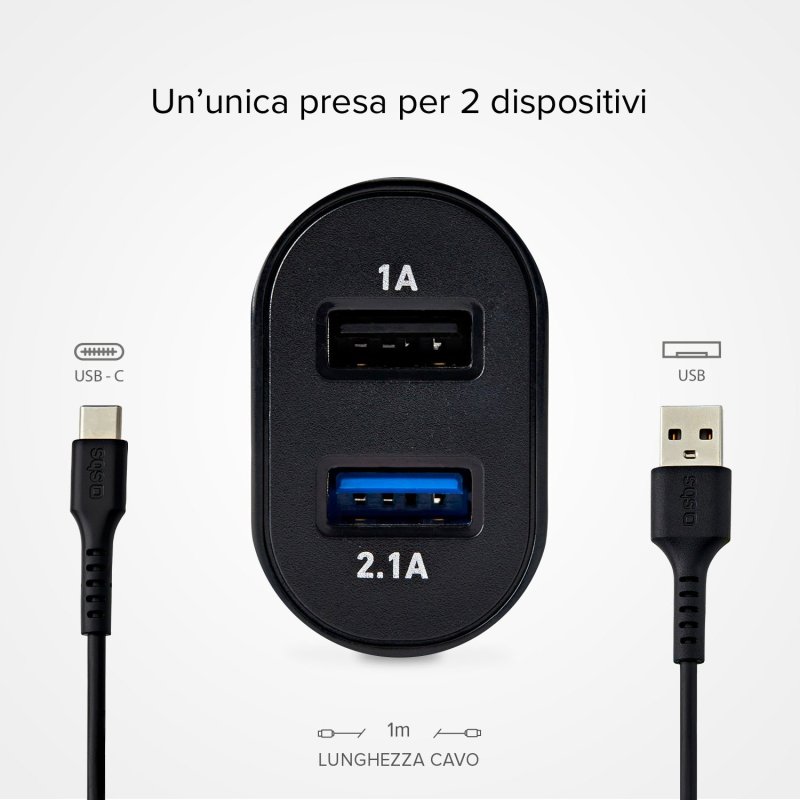 USB travel charging kit with Type-C cable