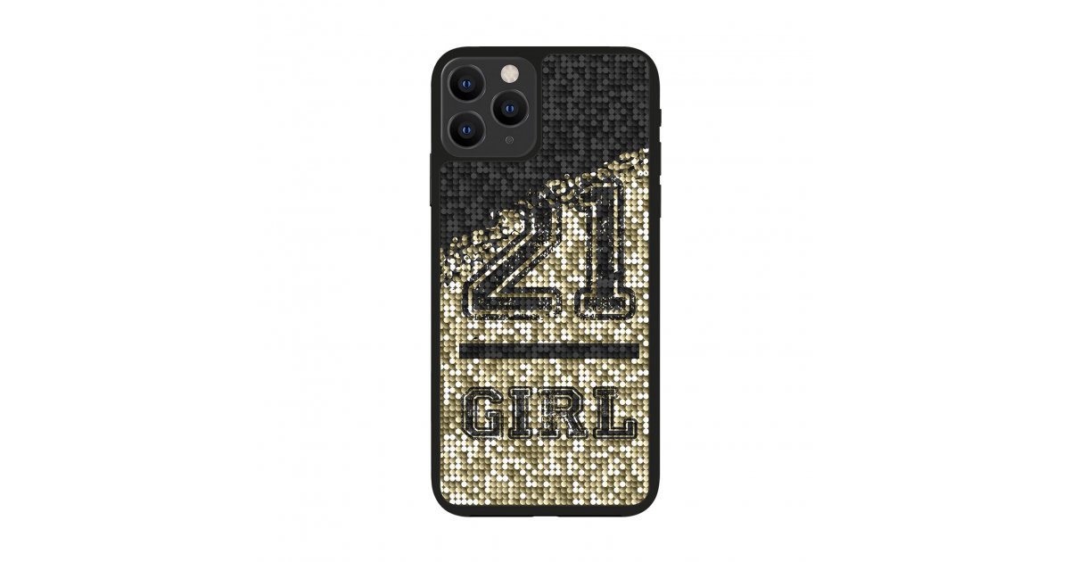 21 Girl cover with sequins for iPhone 11 Pro