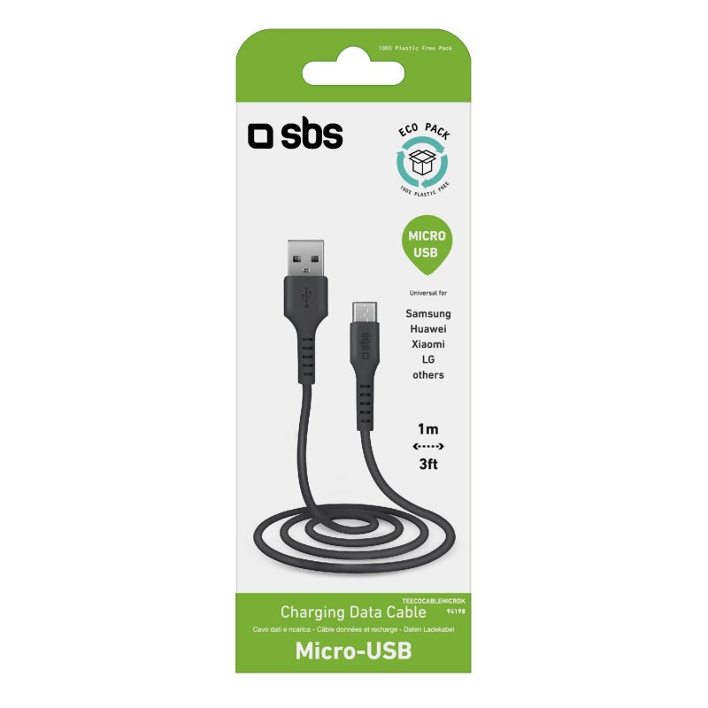 DURAGADGET Micro USB to USB 2.0 Data Transfer/Sync & Charge Cable Suitable for Microsoft Lumia 550 & 650 