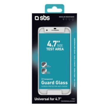 Glass screen protector for Smartphone up to 4,7\"