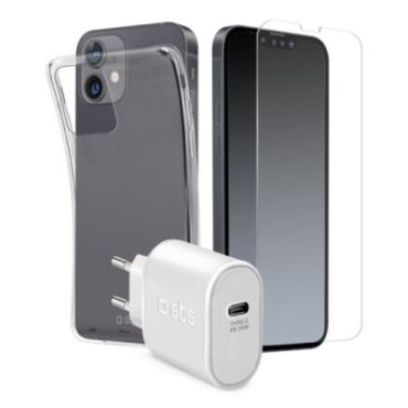 Kit chargeur, coque et écran pour iPhone 13