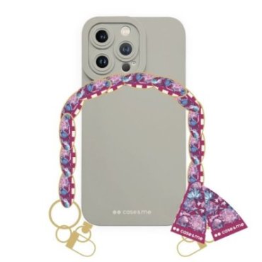 iPhone 13 Pro cover with wrist chain and foulard