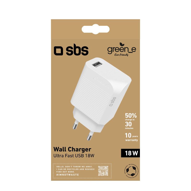 Power Delivery 18W network charger with recycling kit