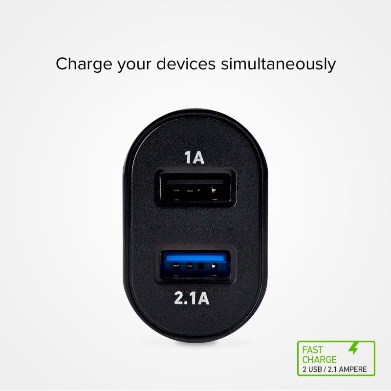 Fast Charge charger with two USB ports