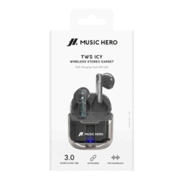 TWS Icy – earphones equipped with True Wireless Stereo technology and a transparent design