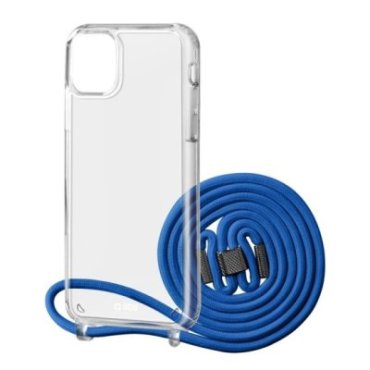 Transparent cover with coloured neck strap for iPhone 12/12 Pro