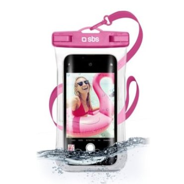 Waterproof case with selfie grip, universal size for smartphones up to 6.8"