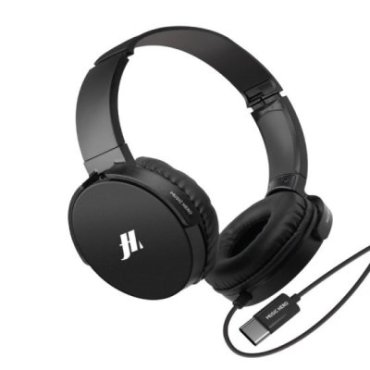 Wired headset with USB-C and rotating soft earcups