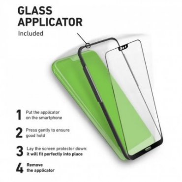 Glass Screen protector 4D Full Screen for Huawei P20 with applicator