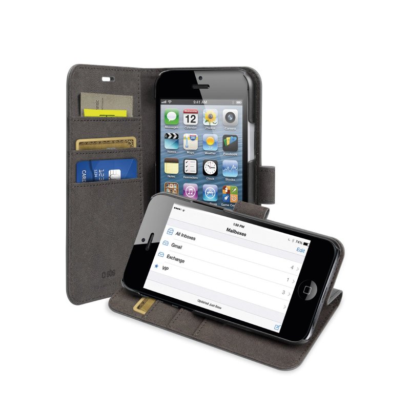 Book wallet case with stand iPhone SE/5S/5