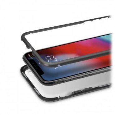 Aluminium and tempered glass cover for iPhone XR