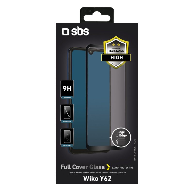 Full Cover Glass Screen Protector for Wiko Y62