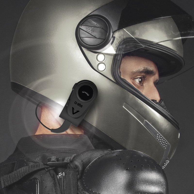 Mono wireless headset for helmet