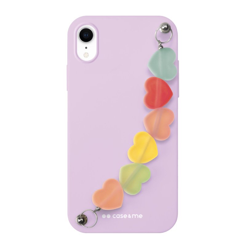 Cover for iPhone XR with heart chain