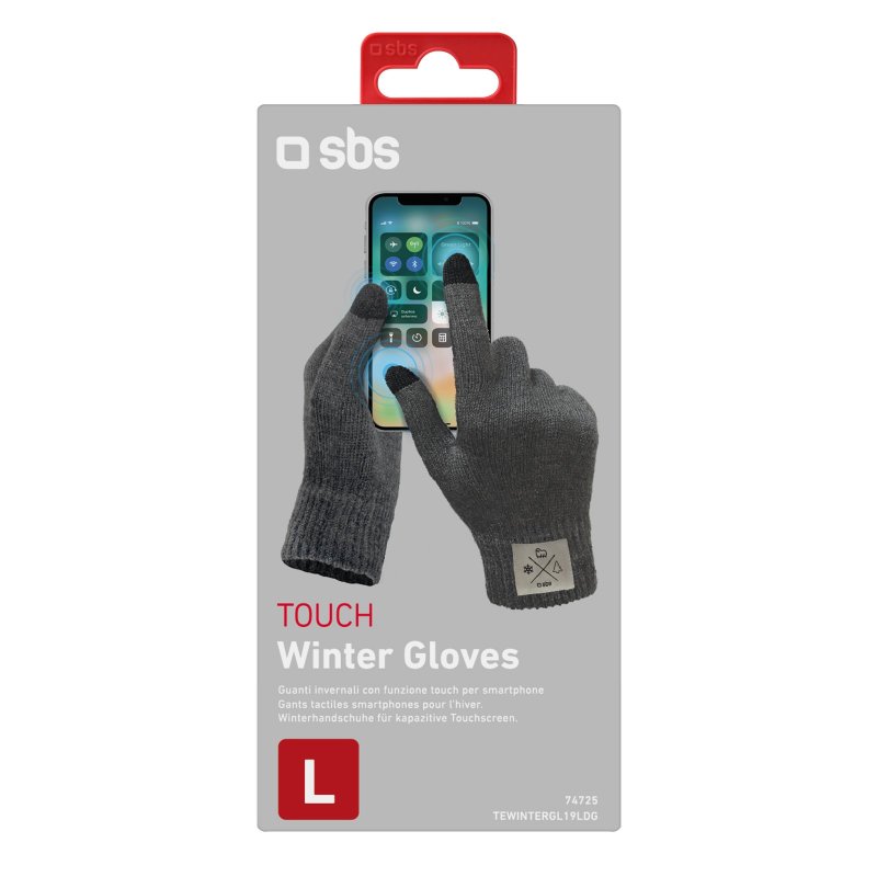 Winter touch-screen gloves size L