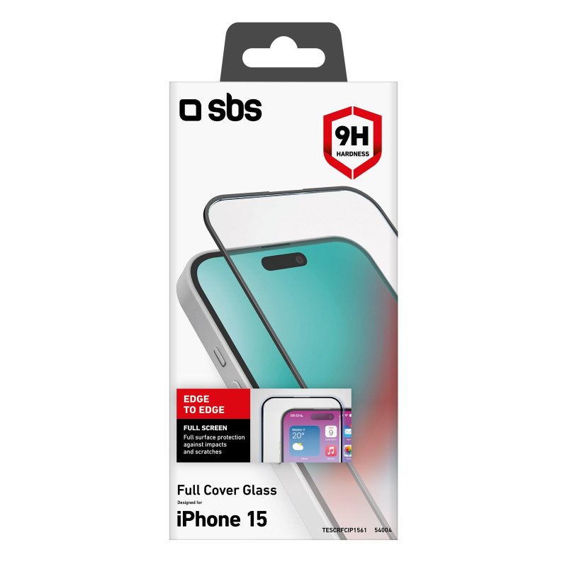 Full Cover Glass Screen Protector for iPhone 15