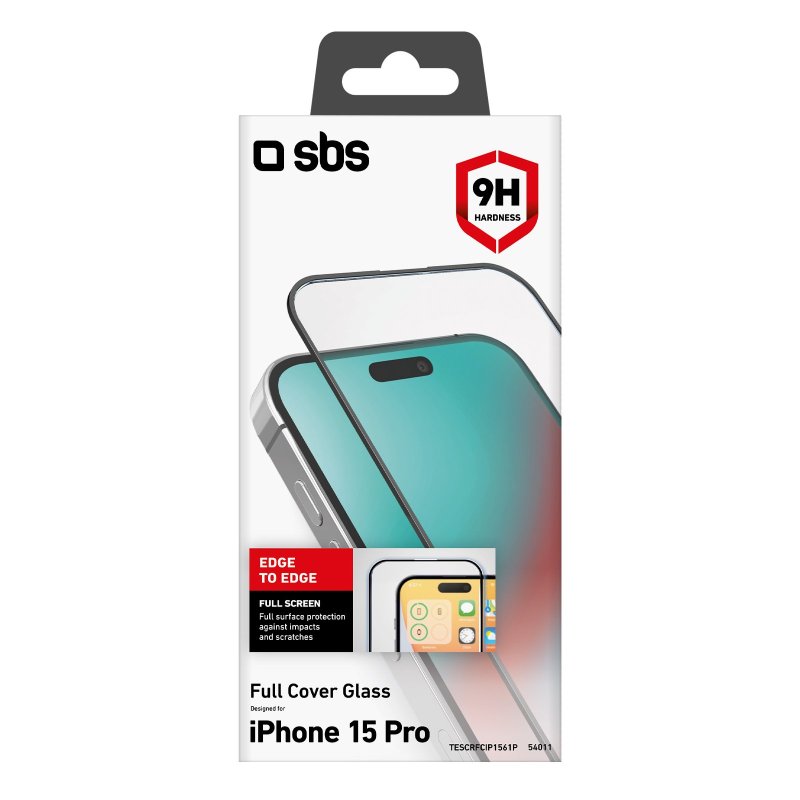 Full Cover Glass Screen Protector for iPhone 15 Pro