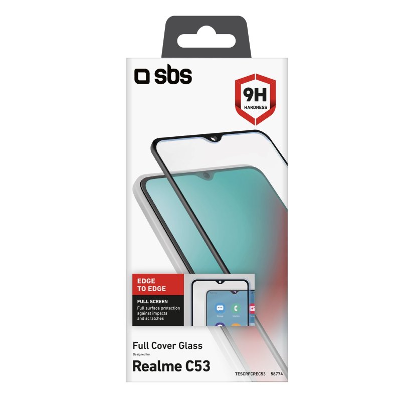 Full Cover Glass Screen Protector for Realme C53