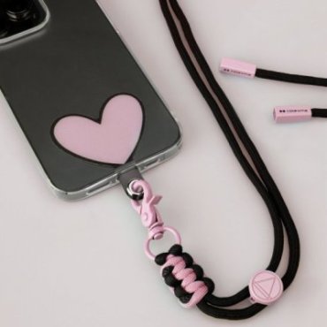 Heart-shaped universal neck strap for smartphones