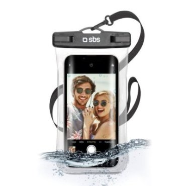 Waterproof case with selfie grip, universal size for smartphones up to 6.8\"