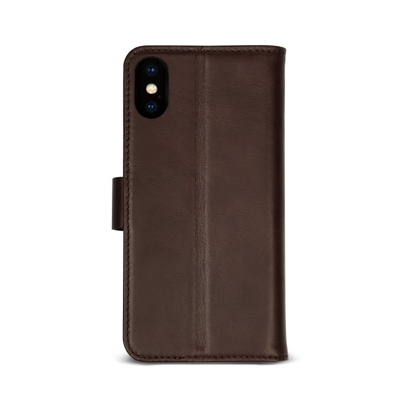 Genuine leather book case for iPhone XS/X