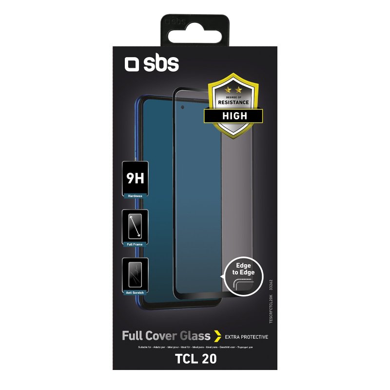 Full Cover Glass Screen Protector for TCL 20