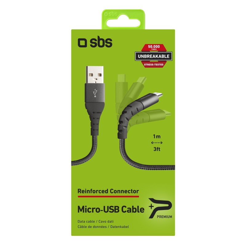 Metal USB 2.0 Micro USB cable - Unbreakable Collection