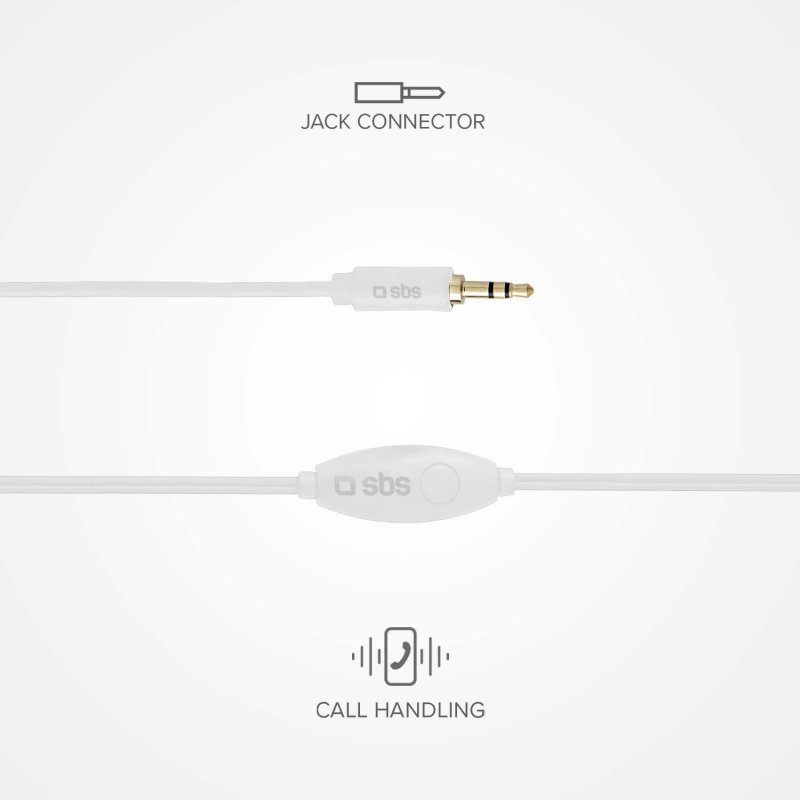 In-ear stereo earset Studio Mix 10, jack 3,5 mm with microphone and answer button