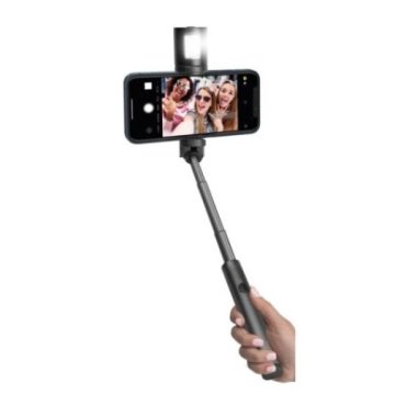 Palo selfie inalámbrico con flash