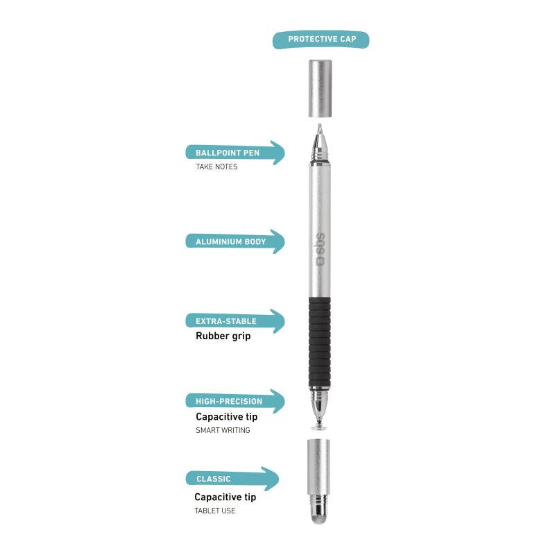 Capacitive pen for smartphones and tablets