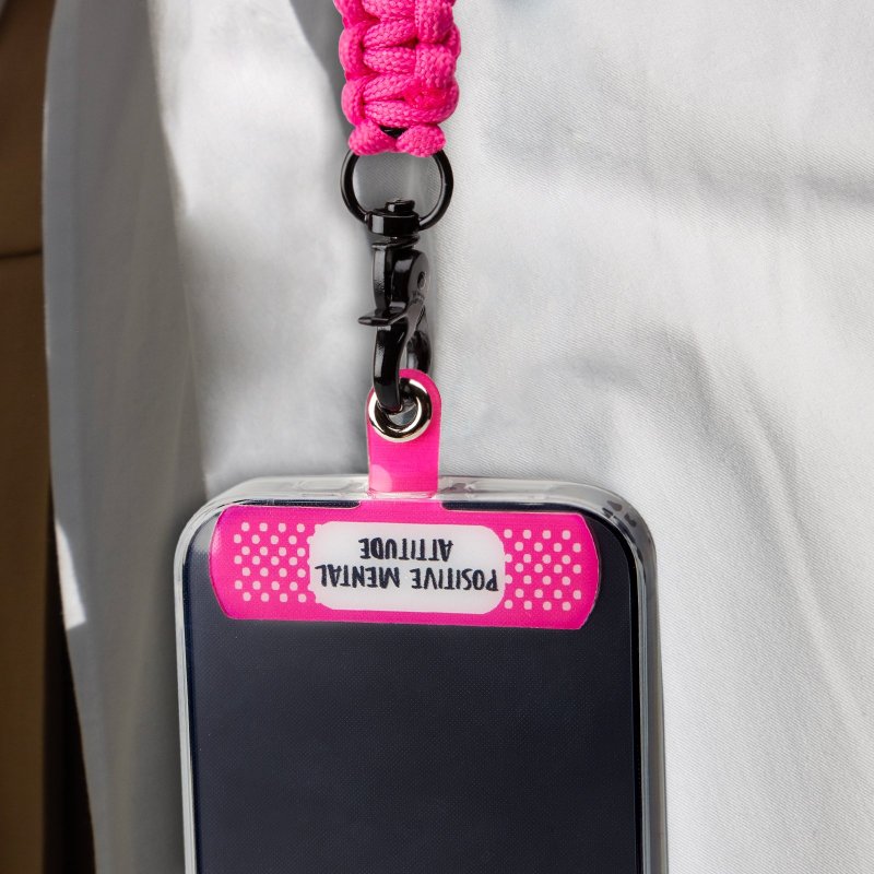 Plaster-shaped universal lanyard for smartphones