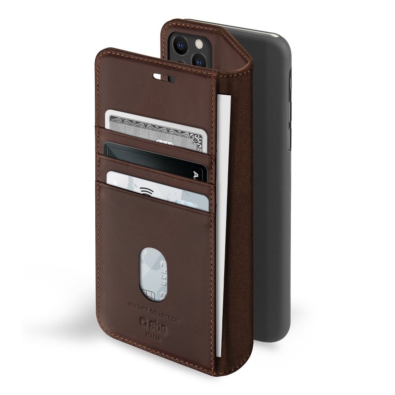 Genuine leather book case for iPhone 11 Pro Max