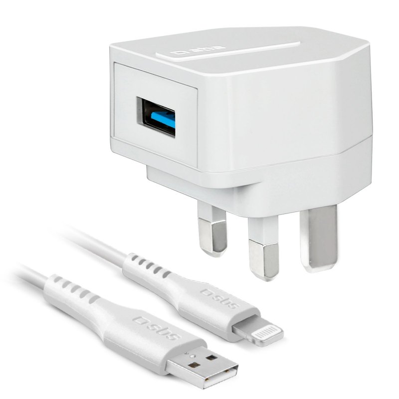 Battery charger kit with USB - Lightning cable